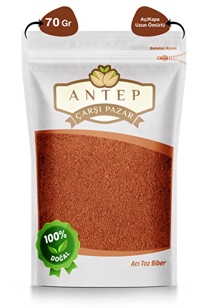 Antep Çarşı Pazar Acı Toz Biber | 70 Gr.
