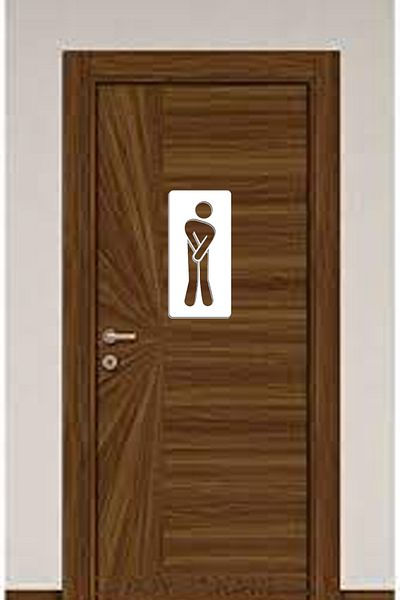 Emach Dizayn Witty Wooden - Διακοσμητικό Στολίδι Πόρτας Τουαλέτας WC