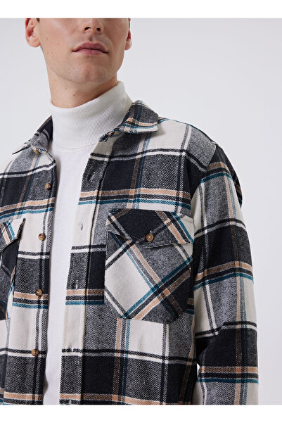 Lee Cooper Чоловіча сорочка Indigo - Regular Fit, 241 LCM, 241048 WILF INDIGO-BEYAZ EK