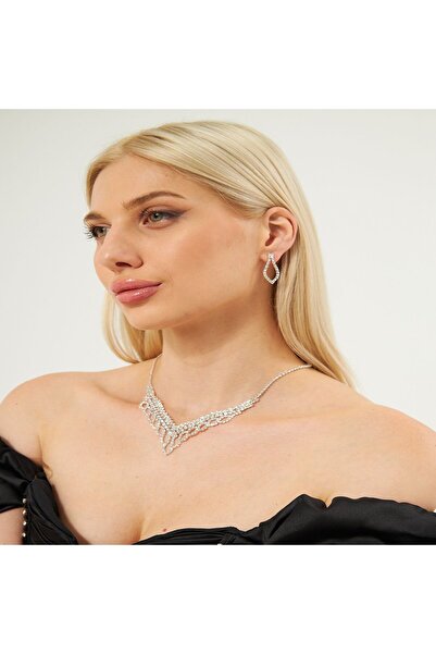 Flaner Paris Aksesuar Balkan choker necklace earrings bracelet set