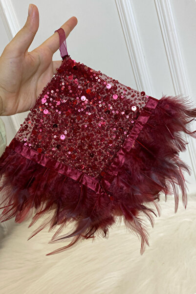 ZEYMERADE Burgundy Authentic Vip Bridal Handkerchief, Albanian Halay Handkerc...