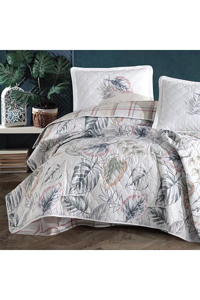 Clasy Ranforce Bedspread Single Nessa V1 Green