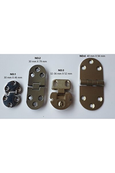Azra Mutfak Oval - Yarım Oval Masa Menteşesi No 3 32-36 X 52 MM 2 Adet