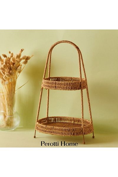 Perotti 15219 Picnic Wicker Layered Presentation Holder