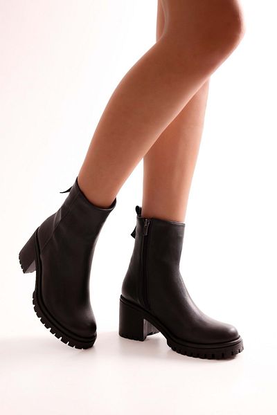 Shoeberry Damen Marlo Black Skin Stiefel Black Skin