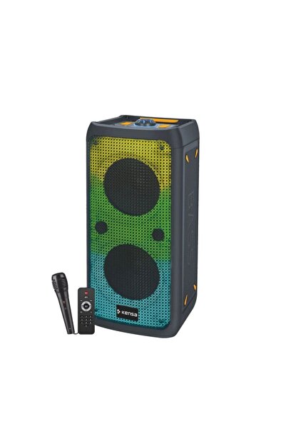 US TEKNOLOJİ Karaoke mikrofonlu bluetooth hoparlör RGB