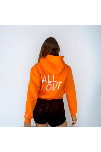 Out Kapüşonlu Sweatshirt - Orange Slice