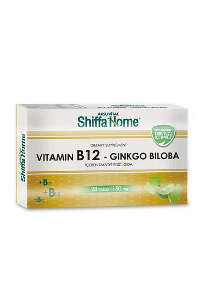 Shiffa Home Vitamin B12 and Gingko Biloba Tablet - X 3 Pieces