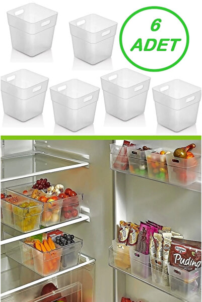 AYGÖREN HOME 6 Adet Buzdolabı Kapak Içi Düzenleyici Organizer 6'lı Buzdolabı ...