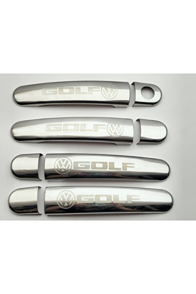 ANDOTOAKSESUAR Volkswagen Golf 5 Krom Lazer Yazılı Kapı Kolu 2004-2009