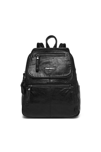 BARCELONA 21K Wash Leather Medium Size Women's Backpack 21-K Barcelona 1675