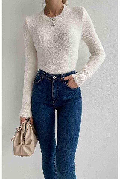 Telablanka Pulover cu barbă cu decolteu