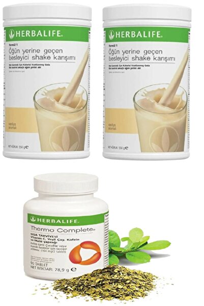 Herbalife 2 Adet Vanilya Shake Ve Thermo Complete