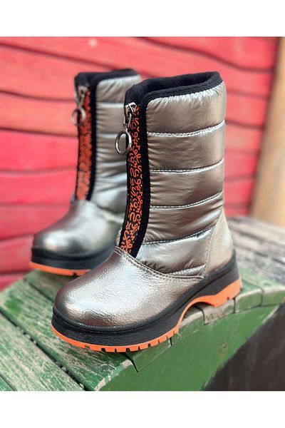 Surpie Shoes Girls' Boots, Zippered Kids' Boots, Lightweight and Non-Slip Sole Kids' Boots
