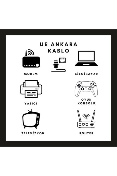 Endur 25 Metre Cat 6 Network Internet Ethernet Bilgisayar Kablosu