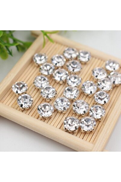 ESRA ŞELEM Gümüş Renk Metal Kasalı Dikme Beyoğlu Taşı Ss 20 1440 Adet