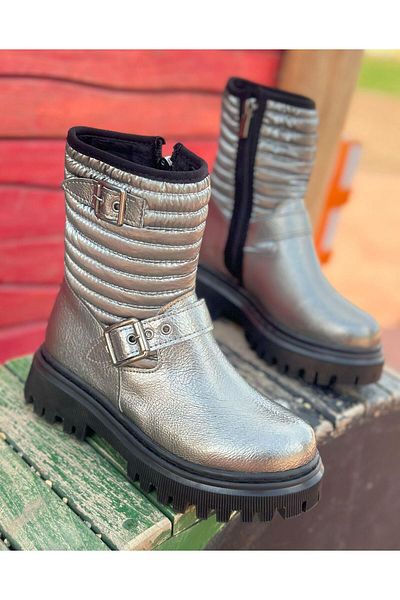 Surpie Shoes Κοριτσίστικες μπότες, Παιδικές μπότες με αντιολισθητική σόλα, Παιδικές μπότες με φερμουάρ