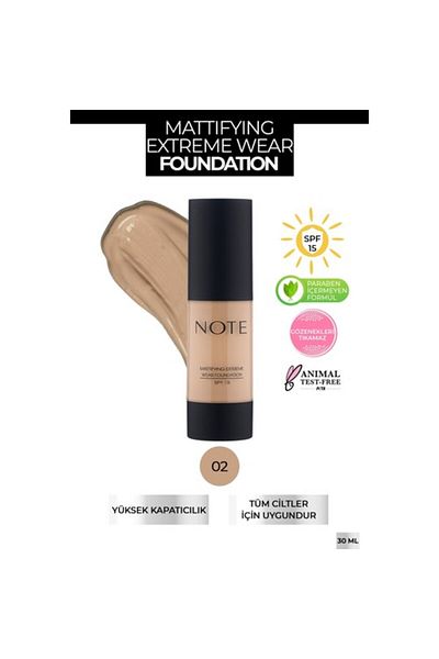 NOTE MATTİFYİNG EXTREME WEAR FONDOTEN 02 NATURAL B