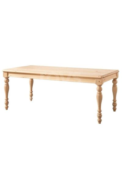 Genel Markalar 5112 Masif Ham 180 Cm Pars Ladin Sabit Yemek Masası