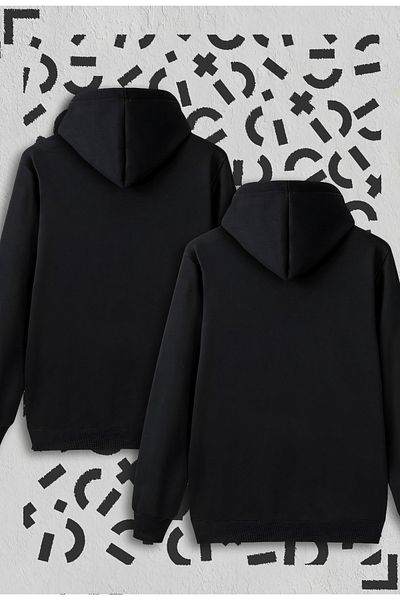 Jooy Company Japanese Destiny Printed Black Hooded Sweatshirt Advantage Pack Set of 2