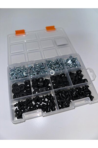 Acil Pano Dvr Pano, Rack Kabinet M6 Kafes Somun Ve Vida Seti - (100 Adet)