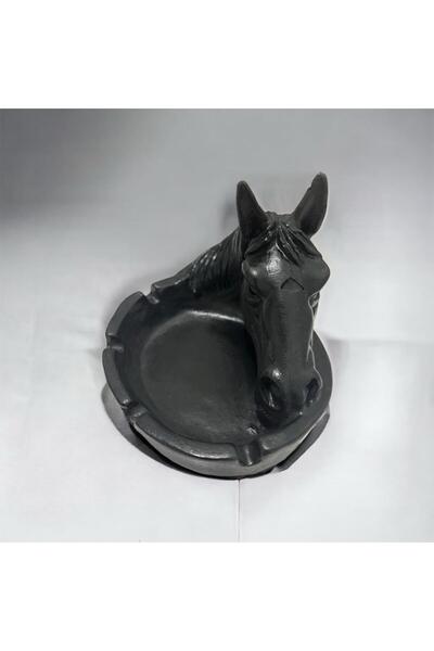 ARALMİNİAVM Bumbum At Kafası Figürlü Küllük Dekoratif Obje Biblo