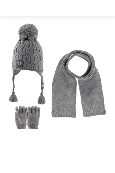 Kitti KITTI SCARF BEANIE GLOVES 3-PIECE SET 1-4 YEARS BOY WITH FLEECE INSIDE