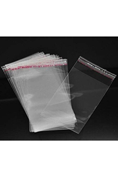 Binbir Çeşit Ambalaj Bantlı Jelatin Torba 8x20+5 cm 8x25 1000 Adet