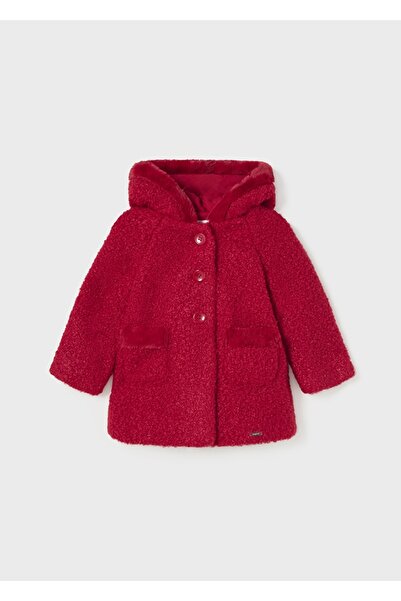 MAYORAL 2416 BABY GIRL RED FUR COAT