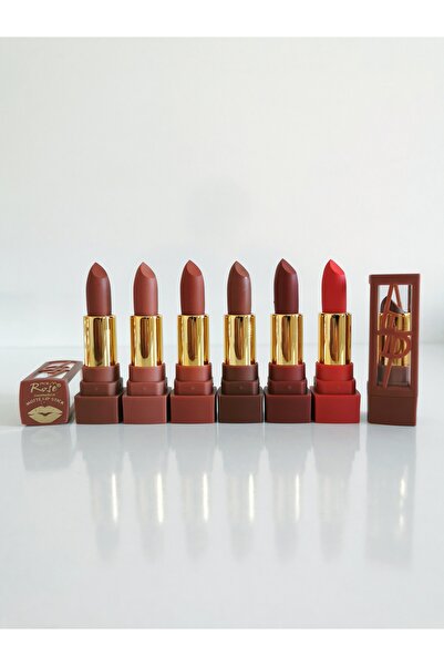 AİLY COSMETİCS Rose Matte Fashıon 6'lı Ruj Serisi