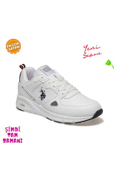 U.S. Polo Assn. US Polo AssnOrthopedic Vance Wmn Унисекс бели - черни ежедневни маратонки