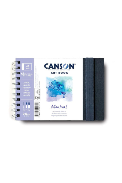 Canson Art Book Montval Spiralli Sulu Boya Bloğu A5 300gr 24 Yaprak