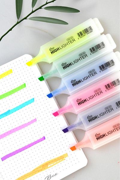 Kids Like Cengo 6 Color Neon Highlighter Set