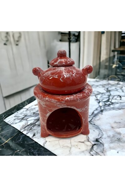 Lecarbee Candles Buhumiss Seramik Buhurdanlık - Kırmızı