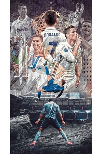 ROLLAS STORE cristiano ronaldo poster A4 Boyut 21*29 cm Dijital Baskı 200 gr parlak kuşe kağıt