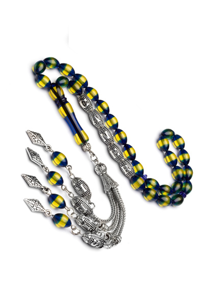 OTTOTESBİH Erkek Hediyelik Harf Püsküllü Kehribar Tesbih, Isimli Tespih