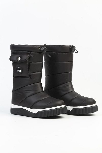 Benetton ® |   BN-50026 - 3256 Black - Ghete de damă