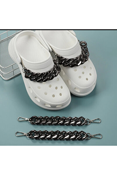 İsmet toka Terlik Metal Aksesuarı 1 Çift Siyah  Metal Aksesuar