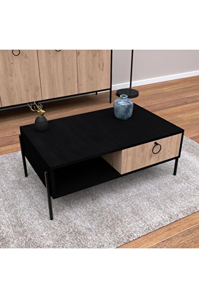 Bimossa O6050 Juno Orta Sehpa 900 Mm Siyah-sepet