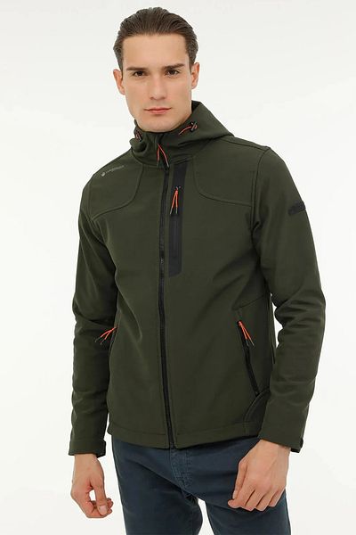 lumberjack Κανονική εφαρμογή Softshell παλτό με κουκούλα και τσέπες με φερμουάρ Ανδρικά ΠΑΛΤΟ 3W ML 1GT17 3PR