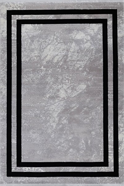 Anatolian Carpet Store ASPENDOS MODERN 4228C GRİ-SİYAH AKRİLİK MAKİNA HALISI