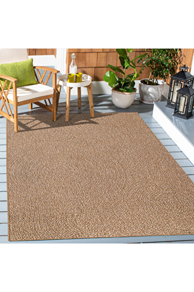 Eryün Halı Doğal Jüt Görünümlü Hasır Bohem Dokuma Halısı oturma odası salon mutfak balkon teras koridor yolluk