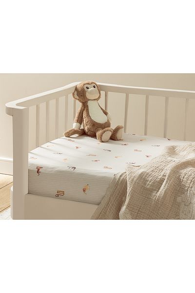 English Home Ecru Carnival Baby Elastic Sheet - 70x140 Cm