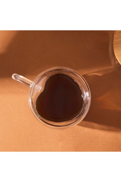 HomeTarz كوب زجاجي بوروسليكات كوب مزدوج الجدار 175 مل