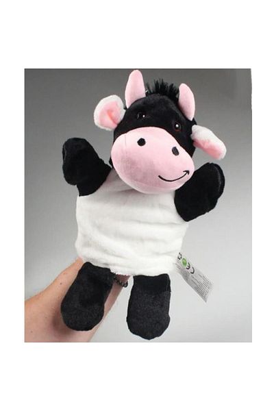 Kelebek Oyuncak Cow Plush Hand Puppet