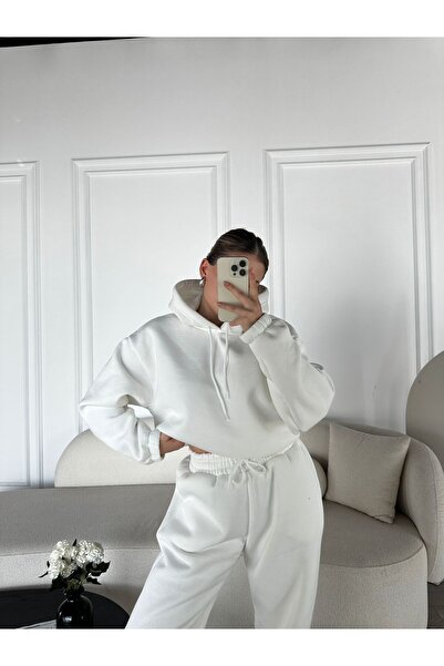 modabetce Raina Şardonlu 3 Thread Cotton 2 Piece Set