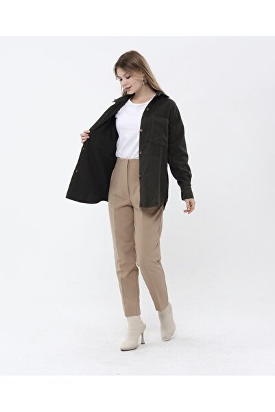 NARKISS Cepli Haki Kaşe Gömlek