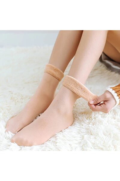 ZBTEKS Șosete groase de iarnă termice cu pluș în interior