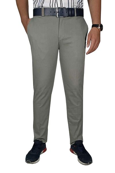 PANT POSİTİVE Ανδρικό λινό παντελόνι Bomonti Plus Size-6259