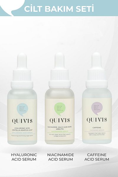 Quivis Anti-Aging Moisturizing Acne Reducing Under-Eye Circles Care Set
